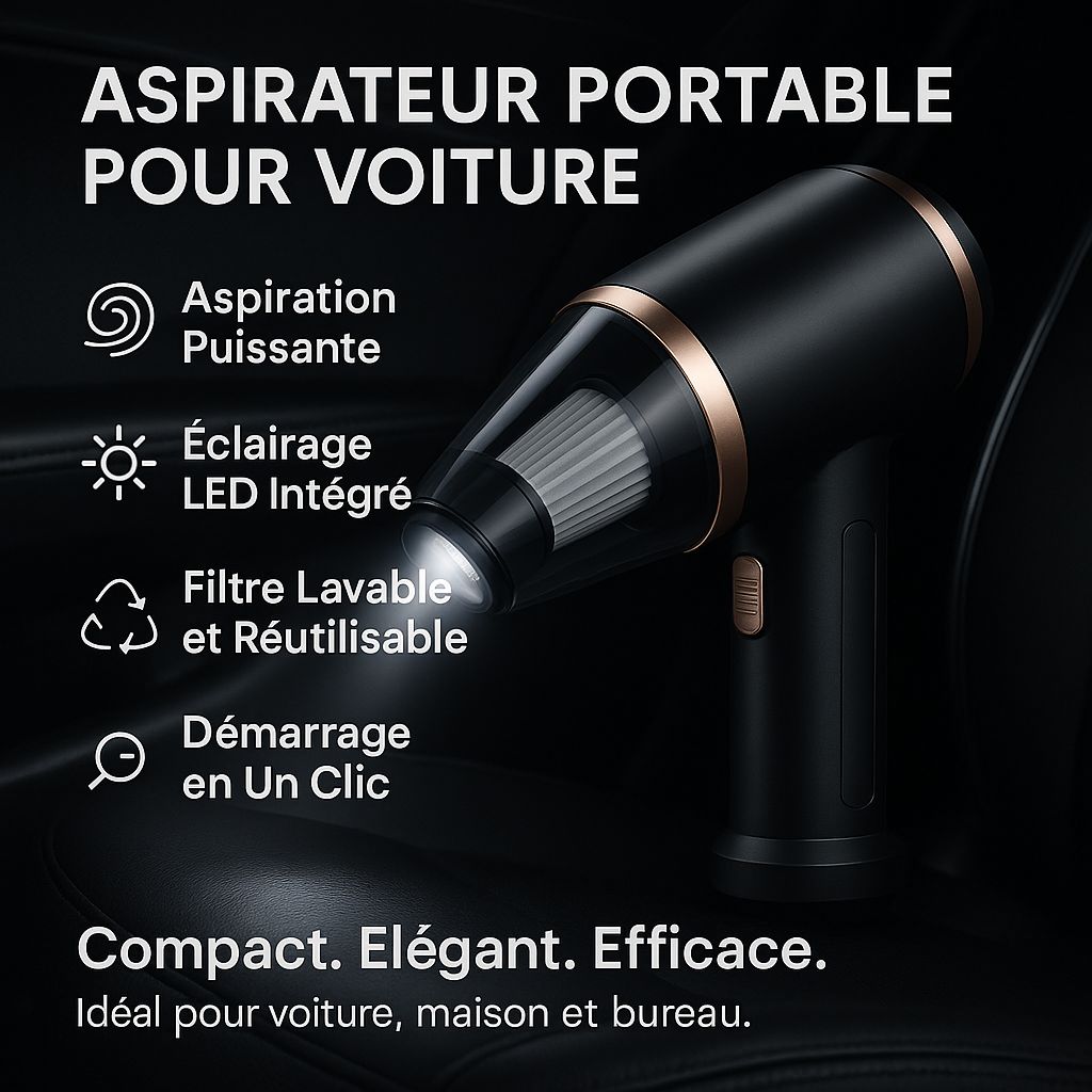 ✅ ASPIRATEUR PORTABLE